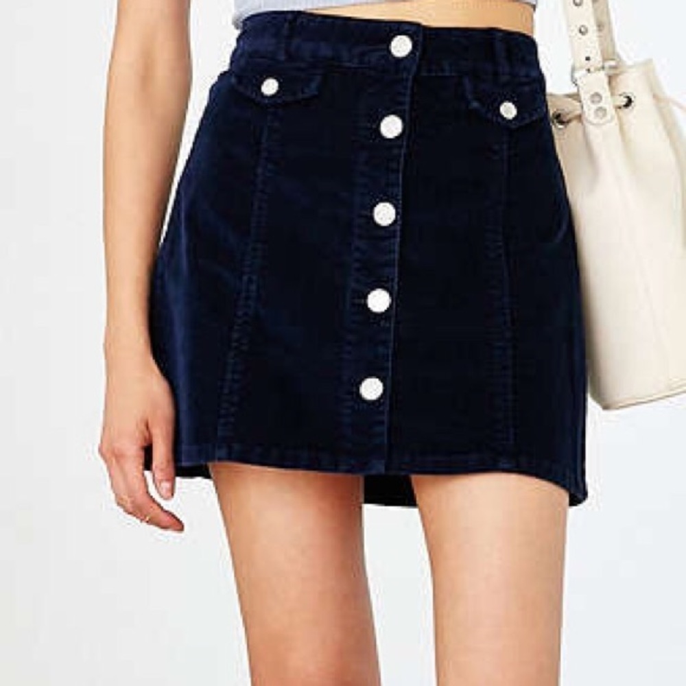BDG Denim A-line Corduroy mini skirt size 4